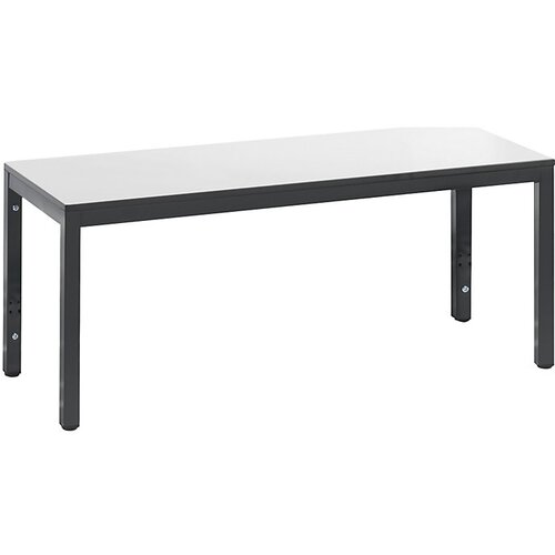 C+P Garderobna klop BASIC PLUS, sedežna površina iz HPL, dolžina 1000 mm, bele barve Cene