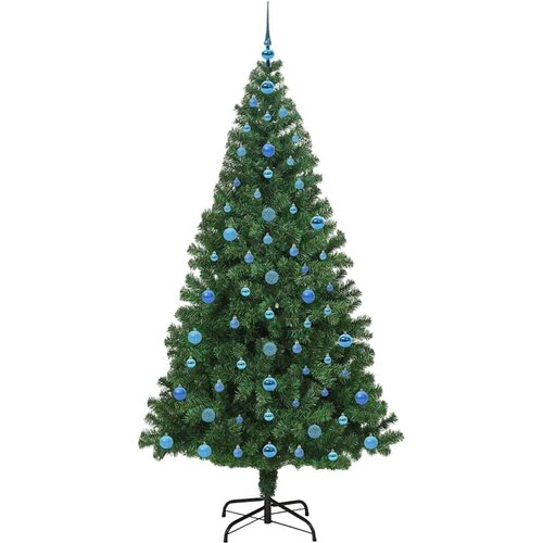 VidaXL Umjetno božićno drvce Zelena 210 cm PVC i Čelik i Plastika Slike