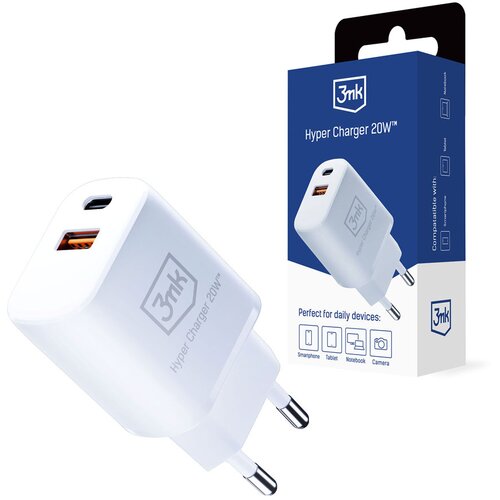 3mk ACCESSORIES - HYPER CHARGER 20W WHITE, (21974898) Cene