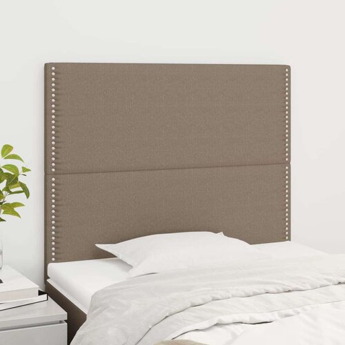  Posteljno vzglavje 2 kosa taupe 90x5x78/88 cm blago, (20936236) Cene