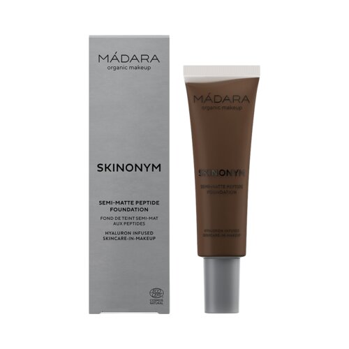 M&amp;Aacute;DARA Organic Skincare SKINONYM Semi-Matte Peptide Foundation - 100 Mocha Slike