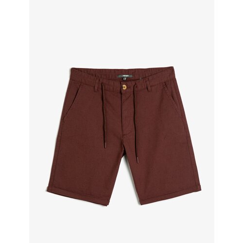 Koton shorts - Burgundy - Normal Waist Cene
