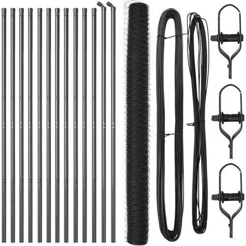 vidaXL Set ograde Set od 2 Siva Metal 25 x 1.5 m Izdržljivo Cijene