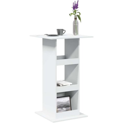 VidaXL Barski stol s prostorom bijeli 60x60x102 cm drveni Slike