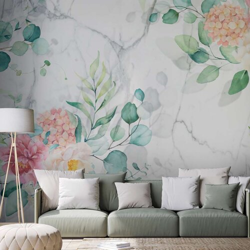  Tapeta - Flowery Marble 400x280 Cijene