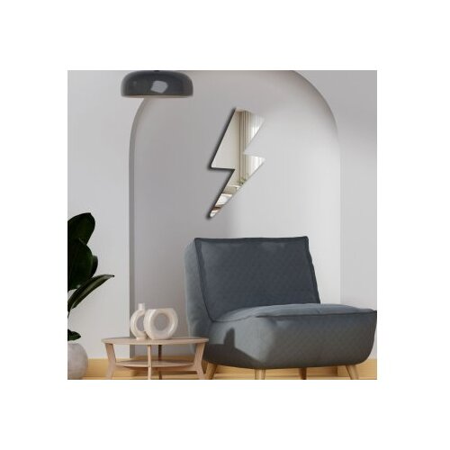 WALLXPERT Zidno ogledalo Ozgl504, 29x60 cm, srebrna boja Slike