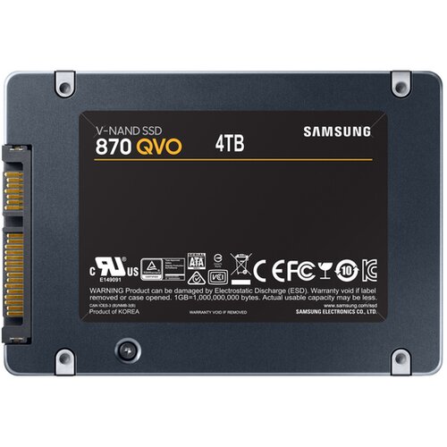 Samsung 870 QVO 4TB SSD, 2.5” 7mm, SATA 6Gb/s, Read/Write: 560 / 530 MB/s, Random Read/Write IOPS 98K/88K Cene