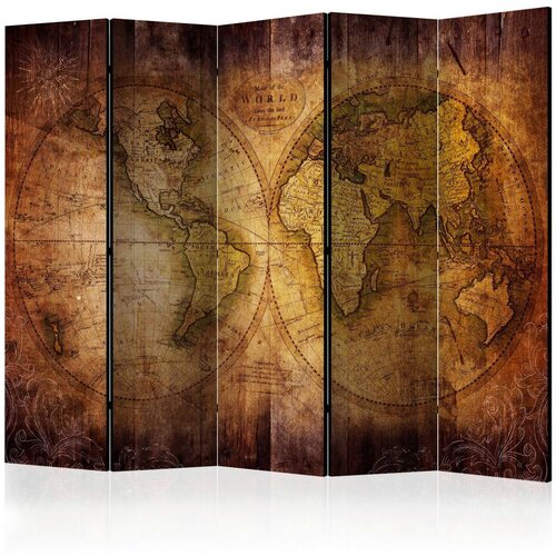 Artgeist Paravan Old World Map, 5-Delni, Dvostranski Cene