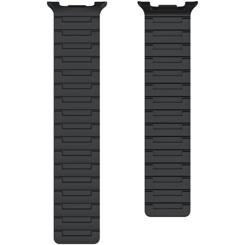 INF Magnetni silikonski pa&scaron;ček, združljiv z uro Samsung Galaxy Watch 8 (40/44/46 mm) &ndash; močno magnetno zapiranje, modni silikonski pa&scaron;ček Black, (5000264319) Cene
