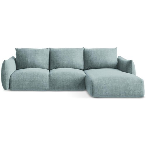 Makamii Plava sklopiva kutna garnitura (s desnim kutom/s ležaljkom) Leila – Cijene