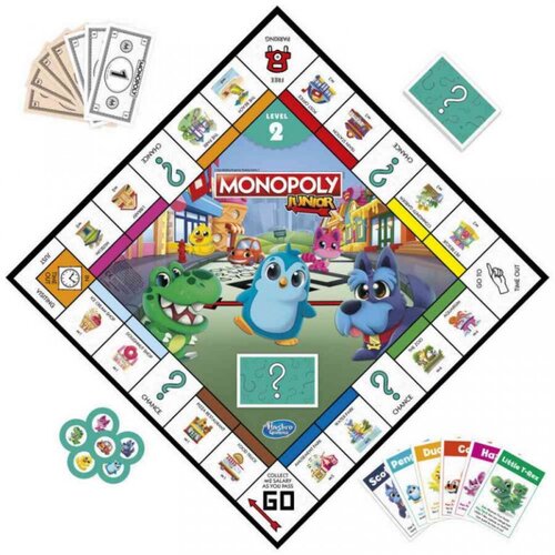 Hasbro games družabna igra Monopoly junior 2 v 1 Cene