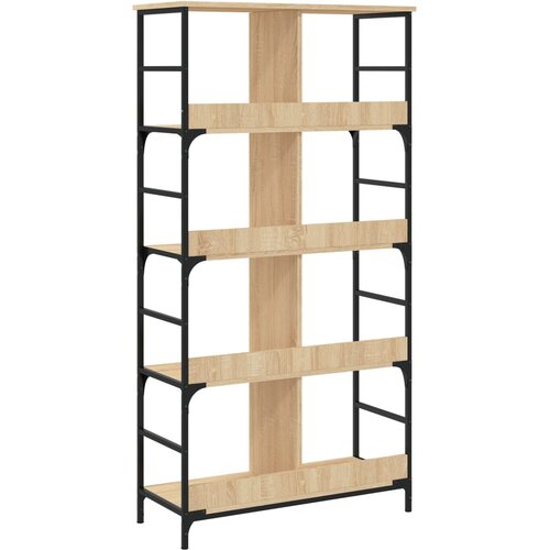  Polica za knjige boja hrasta 78,5x33x153 cm konstruirano drvo Slike