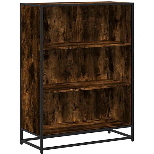 Maison Chic Knjižna omara - Knjižni regal dimljeni hrast 80,5x35x107,5 cm inženirski les, (21726024) Cene
