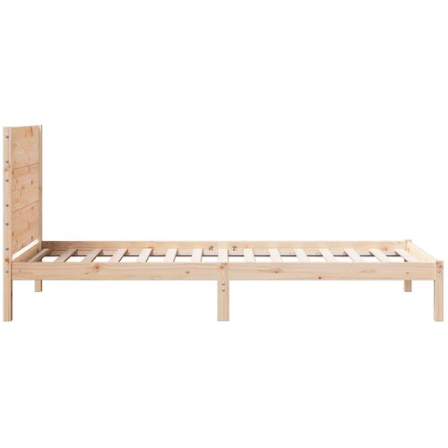  Dugi okvir kreveta bez madraca 90 x 220 cm masivno drvo Slike