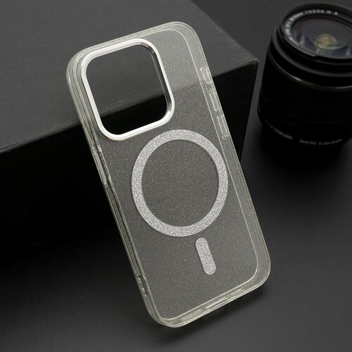  Maska sparkling magsafe za iphone 15 pro/ providna Slike