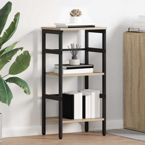 VidaXL Polica Sonoma hrast 40 x 29,5 x 81 cm Konstruirano drvo Slike