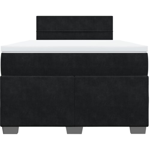 Box spring krevet s madracem crni 120 x 200 cm bar&amp;scaron;unasti Slike