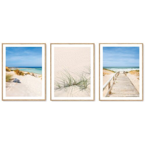 knor Plakati u setu 3 kom s okvirom 30x40 cm To the Beach Cijene