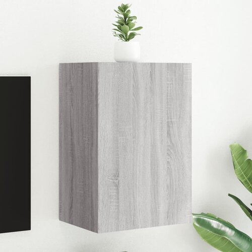 VidaXL Stenska TV omarica siva sonoma 40,5x30x60 cm inženirski les Slike