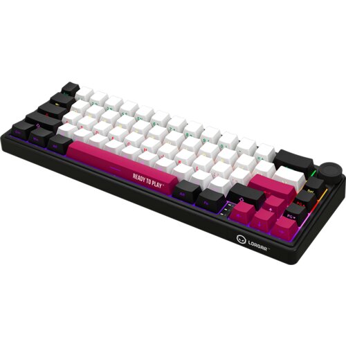 Lorgar KBP70MW, Wireless 65% Mechanical Gaming Keyboard Pro, Black/red, EN layout Slike
