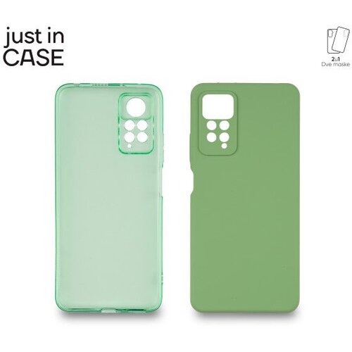 Just In Case 2u1 Extra case MIX zeleni paket za Redmi Note 11 pro Slike