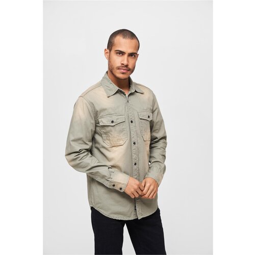 Brandit Hardee denim shirt olive grey Slike