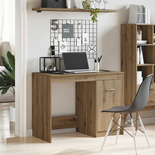  Radni stol boja hrasta artisan 100x50x76 cm konstruirano drvo Slike