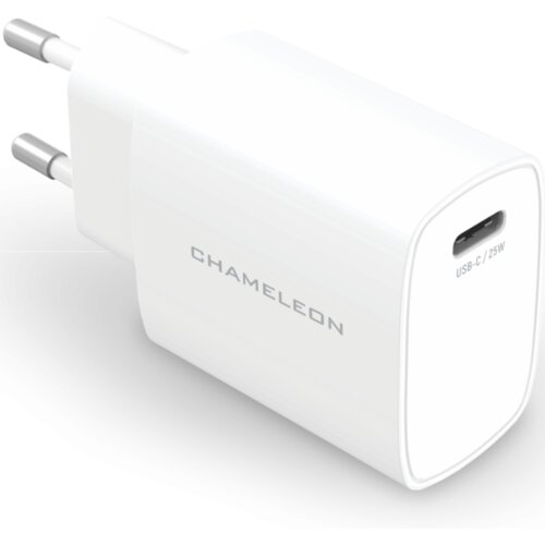 Chameleon Hi&amp;scaron;ni polnilec 25W GaN (PD 3.0, PPS), USB-C izhod, s kablom USB-C Slike