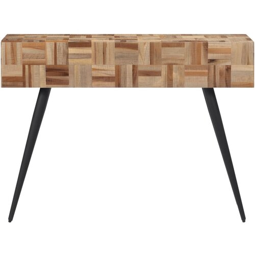  Konzolni stol 110 x 34 x 80 cm od masivne obnovljene tikovine Slike