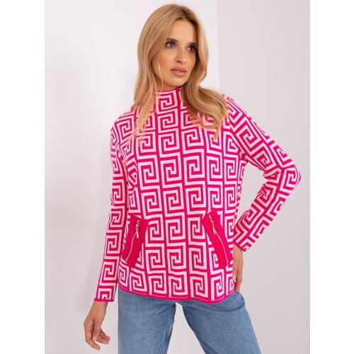 Wool Fashion Italia Sweater-AT-SW-2341.00P-Fuchsia Cene