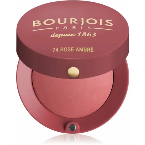 Bourjois little round pot rdečilo za obraz 2,5 g odtenek 74 rose ambre za ženske