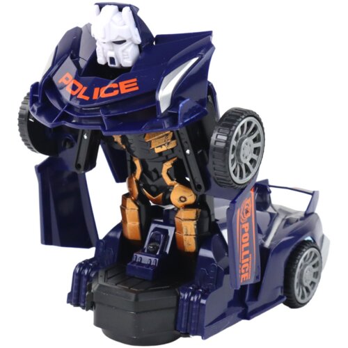  Auto robot za igru Police 2u1 - tamno plavi Slike