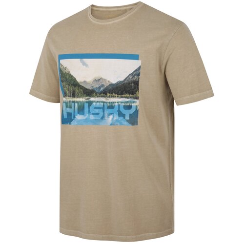 Husky Men's cotton T-shirt Tee Lake M beige Cene
