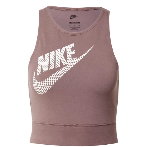 Nike Sportswear Top sivkasto ljubičasta (mauve) / bijela