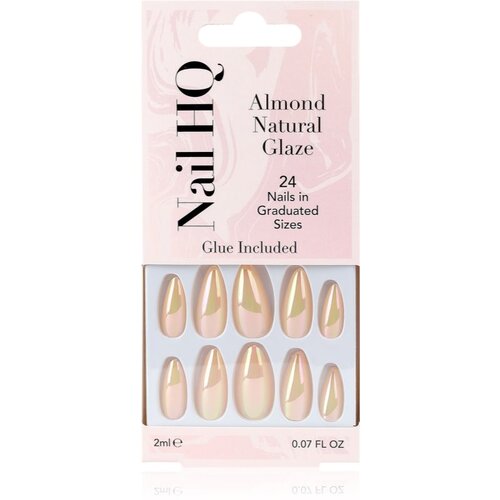 Nail HQ Almond Umjetni nokti Natural Glaze 24 kom Slike