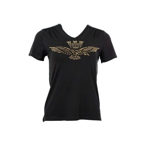 Aeronautica Militare Majice s kratkimi rokavi TS1984DJ4140101 Črna Cene