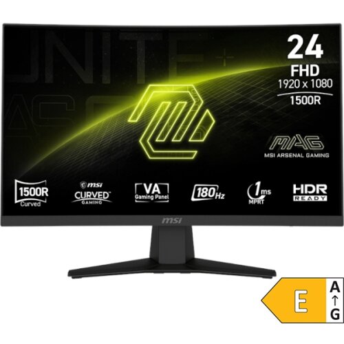MSI Zaslon MAG 244C / 23.6" / FHD / VA / 180Hz / 1ms (MPRT) / ukrivljen / črn Cene