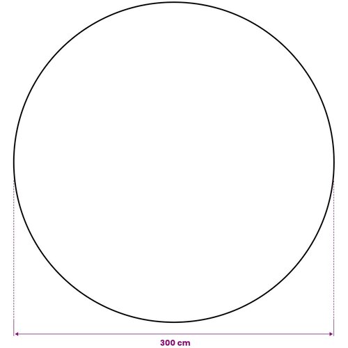  Stolnjak od jute Prirodna &amp;Oslash; 300 cm 100% Jut Slike