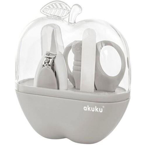 Akuku Set za njegu bebe siva - torbica jabuka Slike