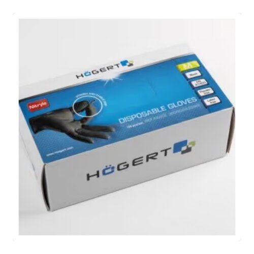 Hogert HT5K774 rukavice nitrilne crne, veličine L i XL, 100 komada ( HT5K774-XL ) Cene