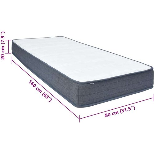 VidaXL Madrac box spring 160 x 80 x 20 cm od tkanine Slike