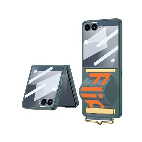  Futrola strap case za samsung f751b galaxy z flip 7 5g zelena (gkk case) ( F121552 ) Cene