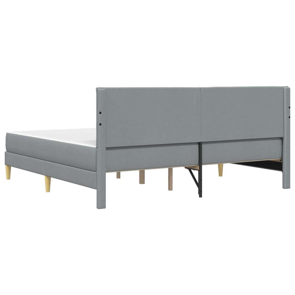  Okvir za krevet Svijetlo siva 200 x 200 cm Poliester Slike