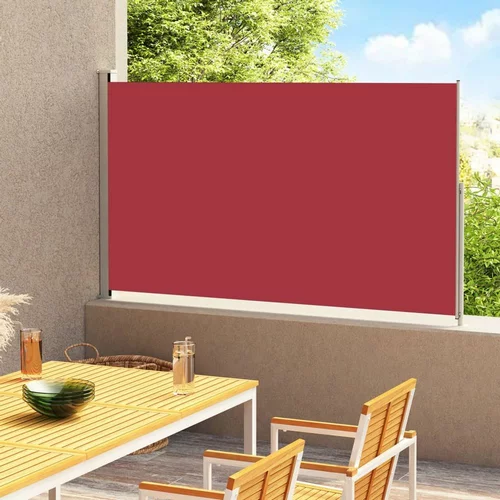  Zložljiva stranska tenda za teraso 180x300 cm rdeča, (20692802)