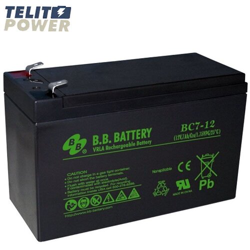 Bb BATTERY Akumulator 12V 7Ah BC7-12 Battery terminal T2 Slike