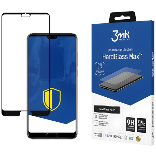3mk HardGlass Max - zaštitno staklo za Huawei P20 - Crna KP20984 Cene