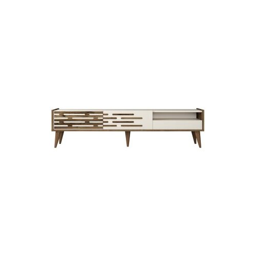 Hanah home valensiya - walnut, cream walnutcream tv stand Slike