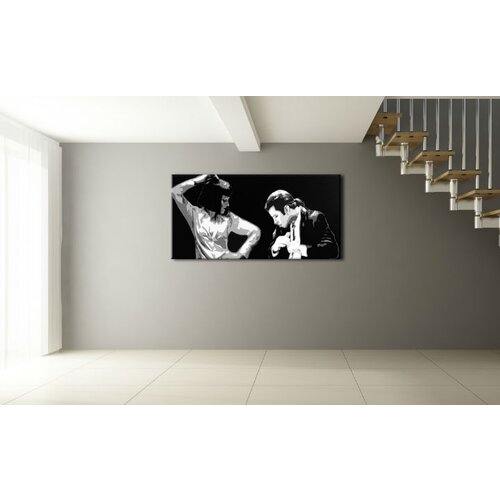  Ručno oslikana POP ART slika PULP FICTION 80k40 cm Cene