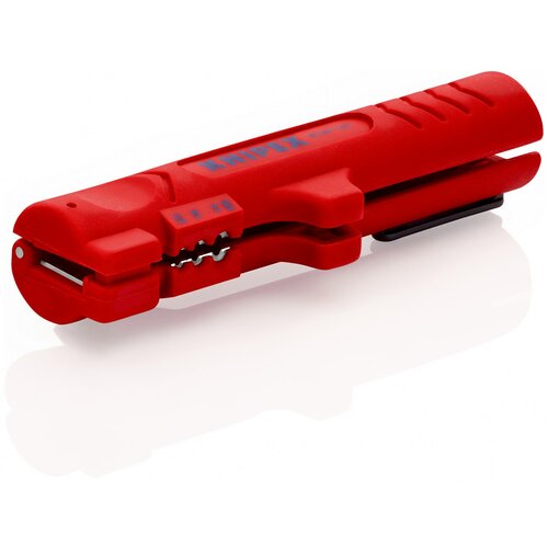 Knipex Alat za skidanje izolacije sa ravnih i okruglih kablova 16 64 125 SB crveni Slike
