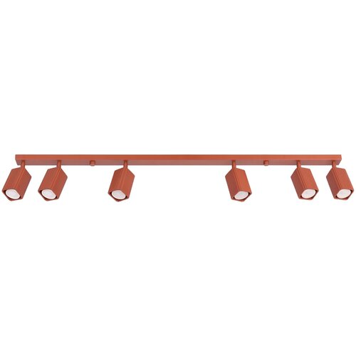 Sollux Lighting Stropna svetilka RAYO 6L rdeča okra, (5000499816) Slike